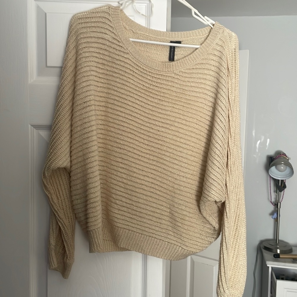tan sweaters moon & madison